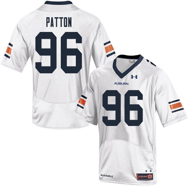 Men's Auburn Tigers #96 Ben Patton White 2020 College Stitched Football Jersey